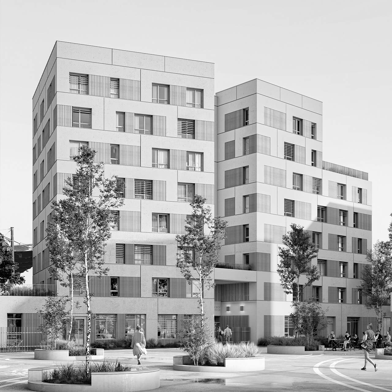 Résidence sociale et bureaux